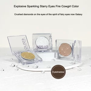 Monochrome White Shiny Highlighter Palette Make Up Glitter Eyeshadow Long-Lasting Pearlescent Shimmer Brighten Bronzers Makeup