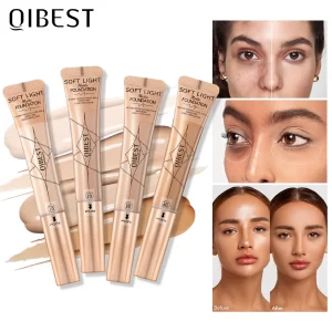 High Quality Professional Makeup Base Foundation Cream for Face Concealer Contouring for Face Bronzer Beauty Women's Cosmetics