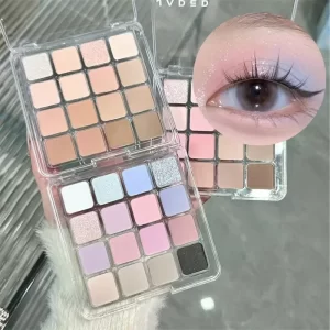 High Quality Matte Eyeshadow Palette Pearlescent Sequins Blush Eyeshadow Highlighter Korean Cosmetics Female Make-up For Women